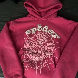 Sp5der hoodie / legacy pink